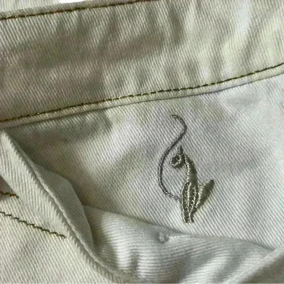 Y2k 90s White BabyPhat Summer Shorts Size 9 - Picture 5 of 8